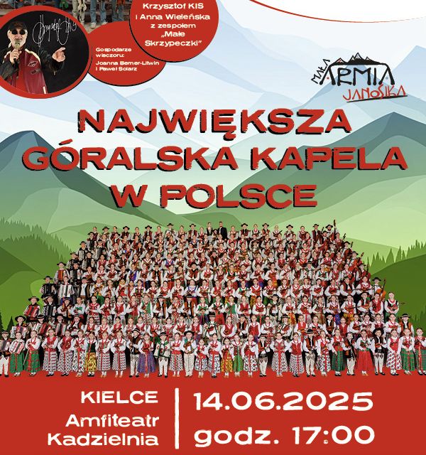 Mała Armia Janosika koncert na Kadzielni w Kielcach