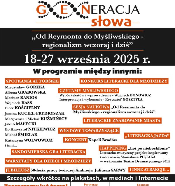 II Międzypokoleniowy Festiwal Literacki „GENeracja Słowa” w Sandomierzu