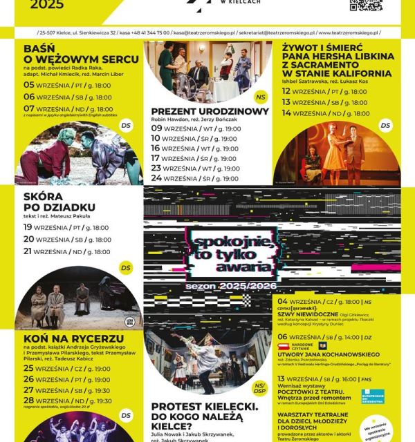 Wrześniowy repertuar teatru Żeromskiego w Kielcach