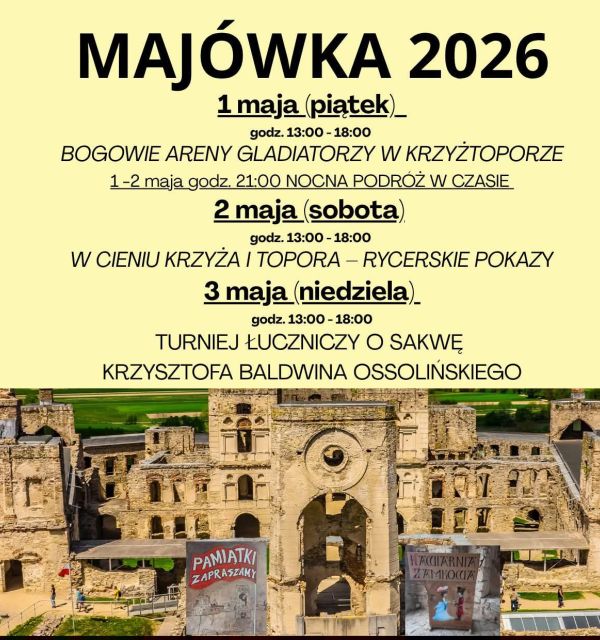Majówka na Zamku Krzyżtopór