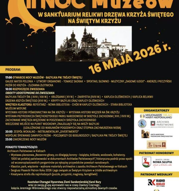 Wehikuł czasu. Druga Noc Muzeów na Świętym Krzyżu