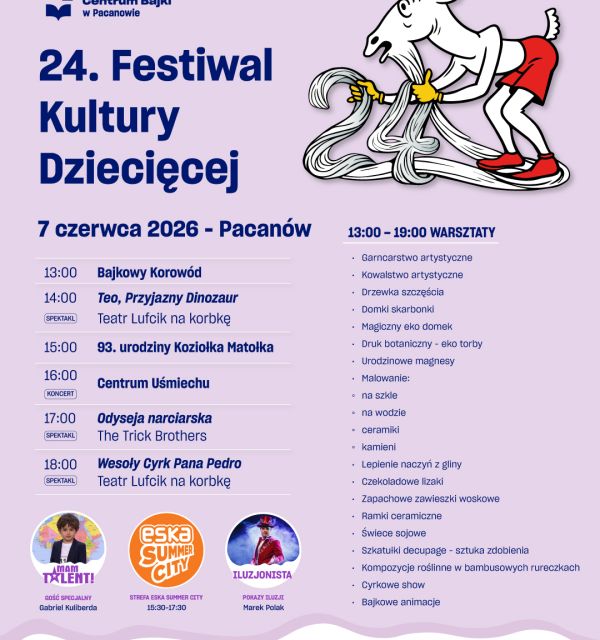 24. Festiwal Kultury Dziecięcej - Pacanów 2026