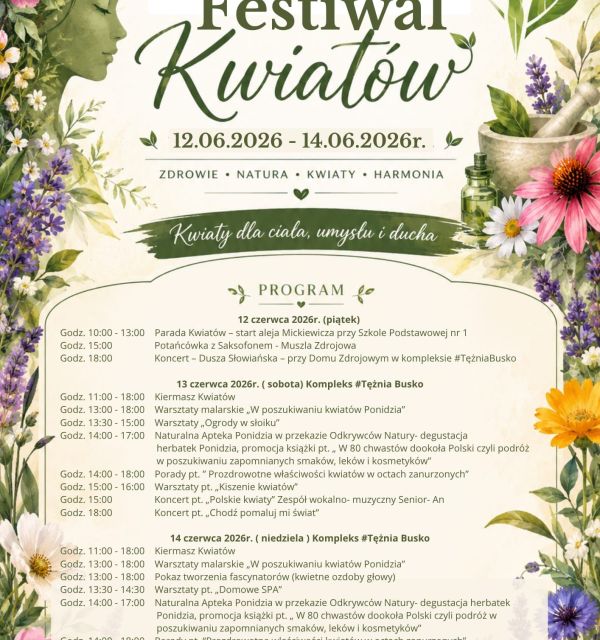 Festiwal Kwiatów w Busku-Zdroju