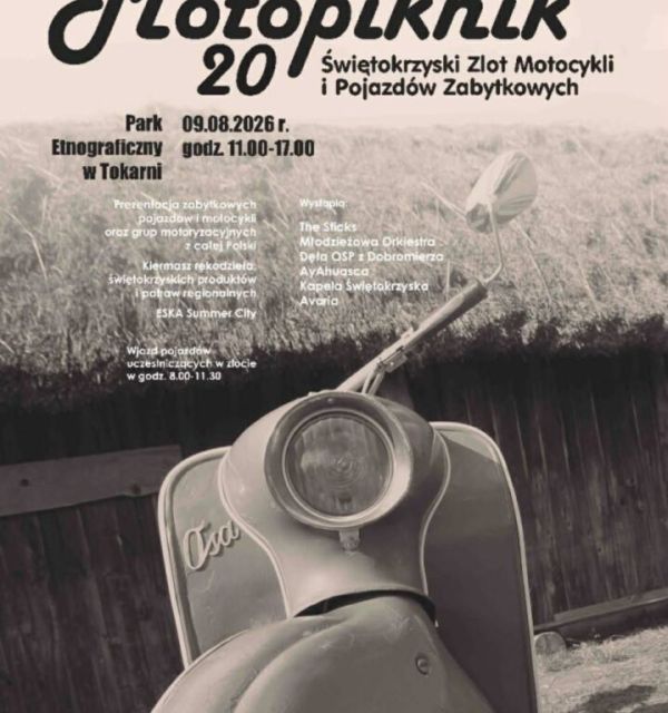 Motopiknik - Świętokrzyski Zlot Motocykli i Pojazdów Zabytkowych w Tokarni