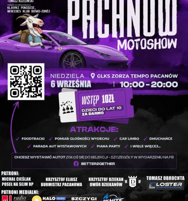 Zlot Motoryzacyjny Pacanów MotoShow 2026