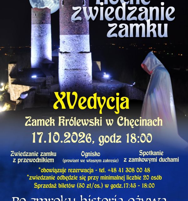 Nocne Zwiedzanie Zamku w Chęcinach