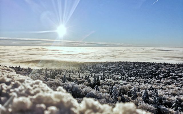 Zima w Górach Świętokrzyskich