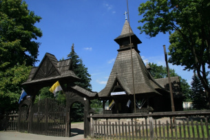 Holzkirche in Białogon-Gebiet