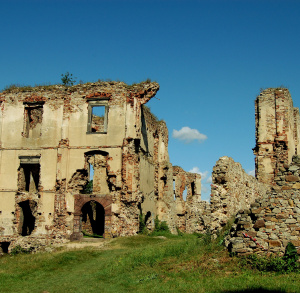 Ruins of the castle in Bodzentyn