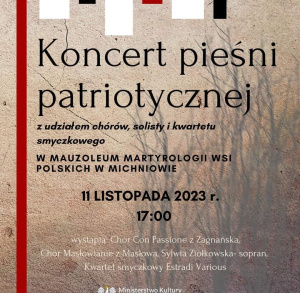 Koncert pieśni patriotycznej w Michniowie