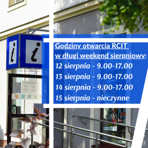 Godziny pracy RCIT podczas weekendu sierpniowego