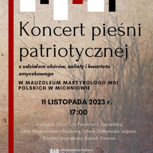 Koncert pieśni patriotycznej w Michniowie