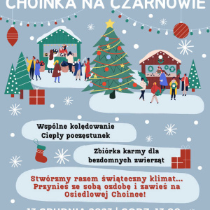 Wspólne kolędowanie i ubieranie choinki na kieleckim Czarnowie