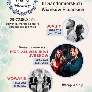 Koncerty w ramach III Sandomierskich Wianków Flisackich 2025