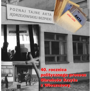 Otwarcie wystawy "40. rocznica politycznego procesu Obrońców Krzyża z Włoszczowy" w Jędrzejowie