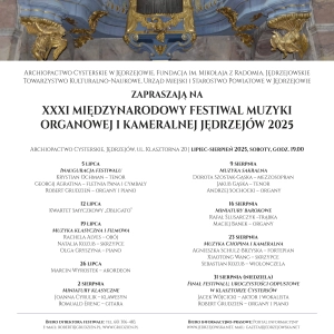 XXXI Międzynarodowy Festiwal Muzyki Organowej I Kameralnej Jędrzejów 2025