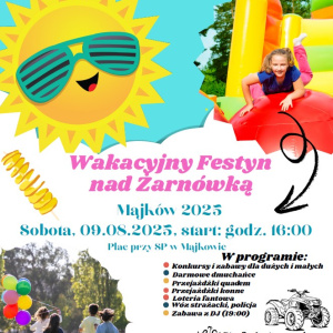 Wakacyjny Festyn nad Żarnówką - Majków 2025