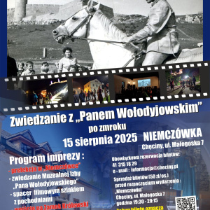 Zwiedzanie z "Panem Wołodyjowskim" po zmroku w Chęcinach