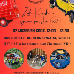 "Żuk i Kaczka - zgrana paczka" wydarzenie w ARS OLD CAR - Muzeum Motoryzacji