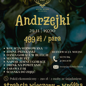 Andrzejki w Hotelu Echo