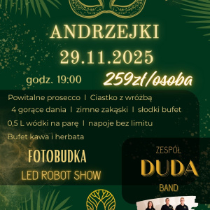 Andrzejki 2025 w Resorcie Zacisze nad Nidą
