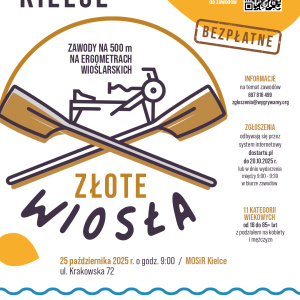 Bezpłatne zawody Złote Wiosła – wyścig po medal na ergometrze!