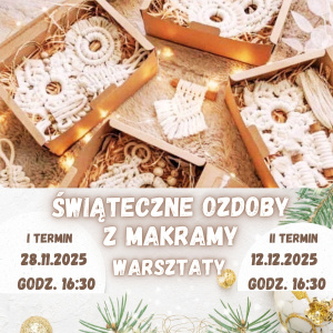 Warsztaty "Świąteczne ozdoby z makramy" w Kielcach