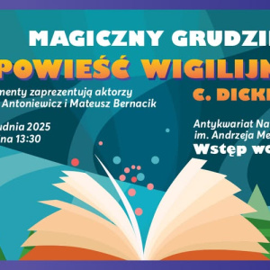 Świąteczne czytanie "Opowieści wigilijnej" Charlesa Dickensa w Kielcach