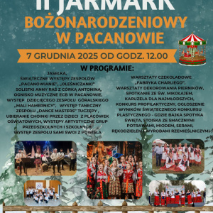 II Jarmark Bożonarodzeniowy w Pacanowie
