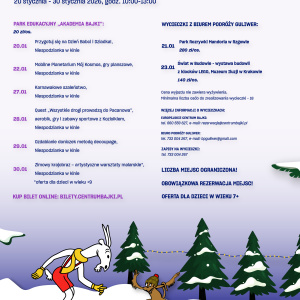 Bajkowe Ferie w Europejskim Centrum Bajki im. Koziołka Matołka w Pacanowie