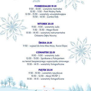 Ferie zimowe w Nowinach