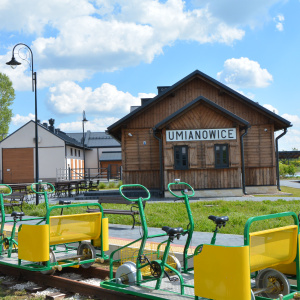 Drezyną rowerową z Umianowic do Hajdaszka