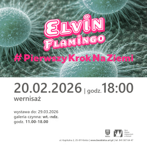 Wystawa Elvina Flamingo "#PierwszyKrokNaZiemi" w Kielcach