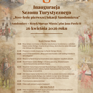 Inauguracja Sezonu Turystycznego "800-lecie pierwszej lokacji Sandomierza"