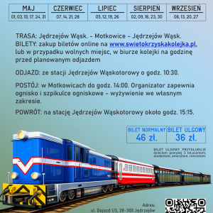 Majówka ze Świętokrzyską Kolejką Wąskotorową - Ciuchcia Ponidzie