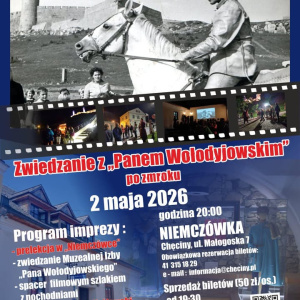 Zwiedzanie z "Panem Wołodyjowskim" po zmroku w Chęcinach - majówka