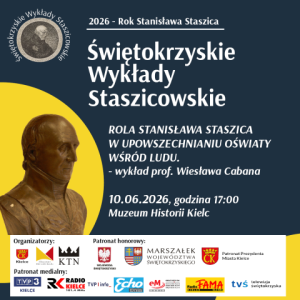 Wykład prof. Wiesława Cabana "Rola Stanisława Staszica w upowszechnianiu oświaty wśród ludu" w Kielcach