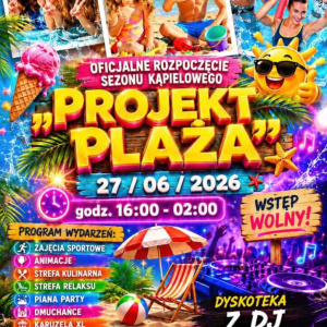 Projekt Plaża nad Zalewem Andrzejówka w Chmielniku