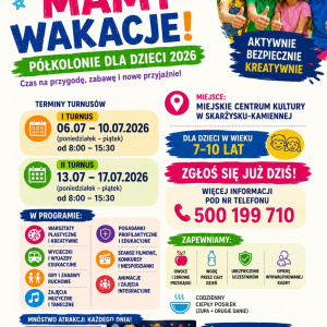 Półkolonie letnie z Miejskim Centrum Kultury w Skarżysku-Kamiennej