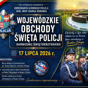 Wojewódzkie Obchody Święta Policji Garnizonu Świętokrzyskiego w Busku-Zdroju