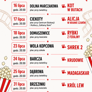 Kino Letnie w Gminie Masłów
