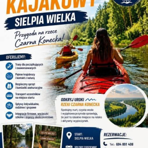 Zorganizowane spływy rzeką Czarną w Sielpi