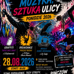 Warsztaty "Ruch. Muzyka. Sztuka Ulicy - Ponidzie 2026" w Pińczowie