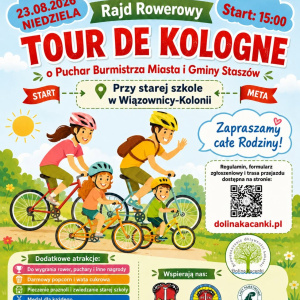 "Tour de Kologne" - rajd rowerowy o Puchar Burmistrza Miasta i Gminy Staszów