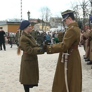 Inscenizacja historyczna na rynku w Kielcach