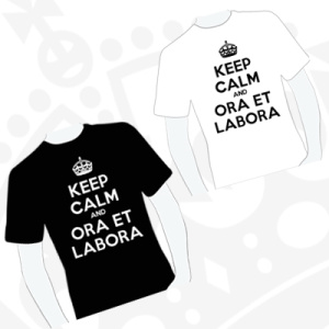 Koszulki "Keep calm and ora et labora"