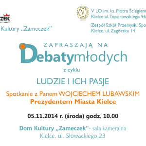 Debaty młodych " Ludzie i ich pasje"