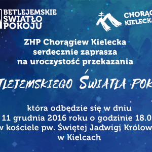 Betlejemskie Światło Pokoju 2016