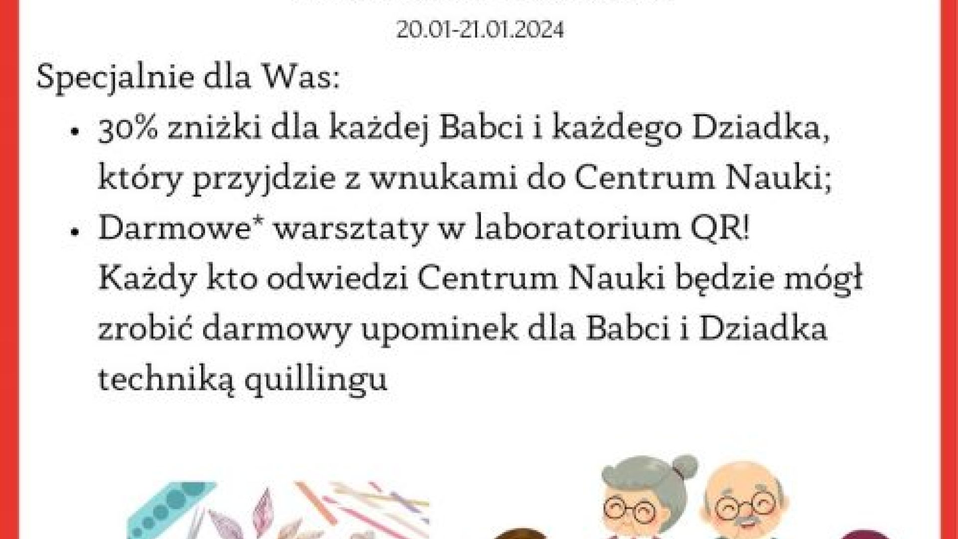 Niezwykły weekend z okazji Dnia Babci i Dziadka w Centrum Nauki da Vinci