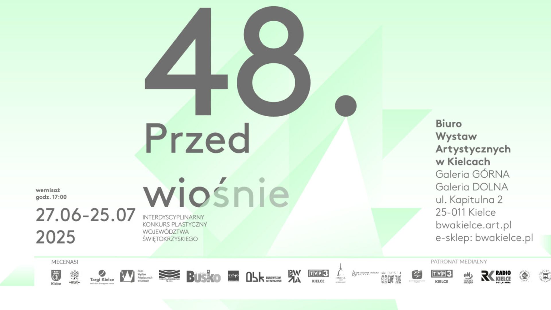 48. Interdyscyplinarny Konkurs Plastyczny Województwa Świętokrzyskiego „Przedwiośnie” - Wystawa prac